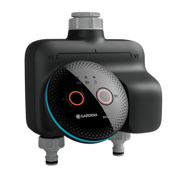 Gardena smart Dual Water Control Bewässerungssteuerung; smart: Datengesteuerte Bewässerung*, Smart Home Integration*, Für zwei unabhängige Gartenbereiche, Hochwertige Ventiltechnik (19034-20)