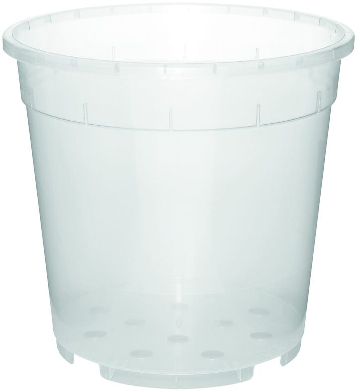 Orchideentopf transparent klar, Durchmesser:17 cm