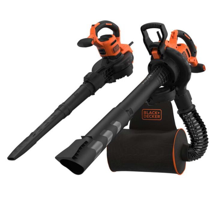 BLACK+DECKER 3000W 3-in-1-Laubbläser, Sauger und -häcksler, BEBLV300-QS | 72-L-Auffangrucksack enthalten