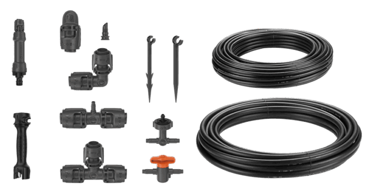 Gardena Micro-Drip-System Tropfbewässerung Set Hochbeet/Beet (35 Pflanzen)