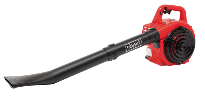 Scheppach Benzin Laubbläser LBH2600P Laubsauger mit Häckselfunktion | 2-Takt Motor / 1PS | Luftgeschwindigkeit 268 km/h | Luftleistung 678m³/h | Easy-Start, großer 50L Fangsack & verschiedene Aufsätze