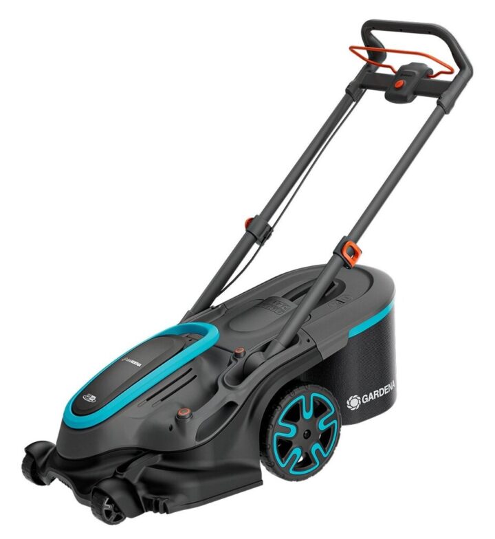 Gardena Akku-Rasenmäher PowerMax Duo 46/36V P4A Ready-to-Use: Starke Leistung, Zwei Messer, Für Enge Stellen, PowerBoost, Kabellos (14646-20)