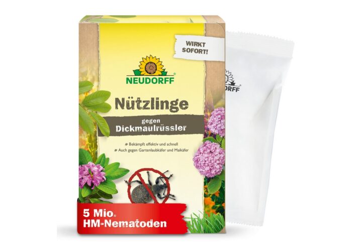Neudorff Nützlinge gegen Dickmaulrüssler und Engerlinge – 5 Mio. HM-Nematoden für 10 m² – Bekämpft auch Junikäfer, Maikäfer, Rüsselkäfer und Gartenlaubkäfer