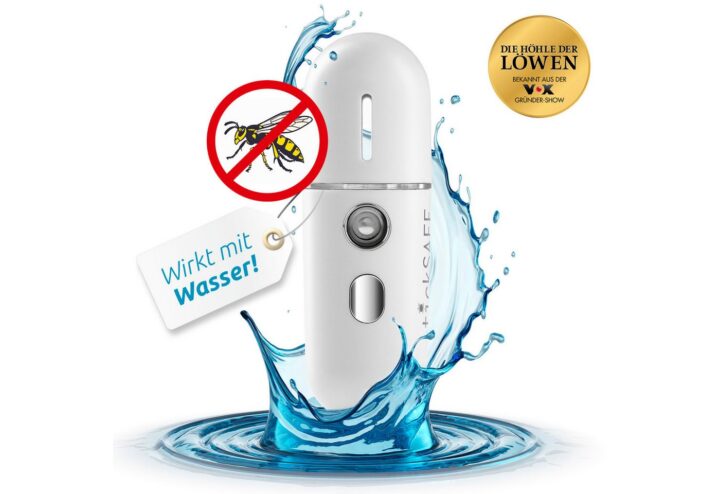 tickSAFE Insektenabwehrgerät schnell, effektiv & schonend Wespen, Bienen & Hummeln, mit Wasserdampf vertreiben - Akkubetrieben, USB-Ladekabel