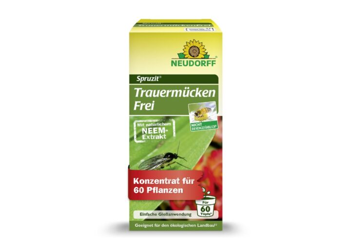 Neudorff Spruzit TrauermückenFrei – Zur Bekämpfung von kleinen schwarzen Fliegen in der Blumenerde - Wirkt sofort mit natürlichem Neem-Extrakt, 30 ml für 60 Pflanzen