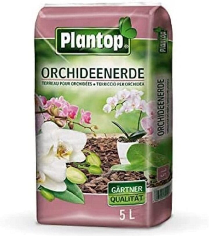 Plantop ORCHIDEENERDE 5 l. Hochwertige Spezialerde für Orchideen. Pinienrinde mit Spaghnum. Z2400