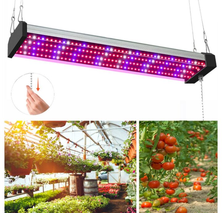 MUPOO Pflanzenlampe Grow Lampe Vollspektrum, Zugkettenschalter LED Pflanzen Wachstumslampe, 50 cm-192 LEDs, Durchgängig Erweiterbar