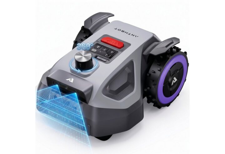 ANTHBOT Rasenmähroboter M5 LiDAR Serie Ohne Begrenzungskabel mit LiDAR & HDR-Dual-Vision, bis 600 m² Rasenfläche, (mit 4G-Modul, Schnitthöhe per App)