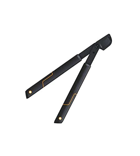 Fiskars SingleStep Bypass-Astschere für frisches Holz, Antihaftbeschichtet | Gehärteter Präzisionsstahl, Länge: 50 cm, Schwarz, L28, 1001432