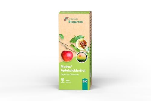 ANDERMATT BIOGARTEN MADEX® Apfelwicklerfrei - 100% biologische Bekämpfung gegen Apfelwickler-Larven, schützt Kernobst vor Obstmaden, nachhaltig, unschädlich für Bienen & Nützlinge - 50ml