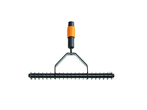 Fiskars Rasenlüfter, Gerätekopf, Breite: 37 cm, Schwarz/Orange, QuikFit, 1000655