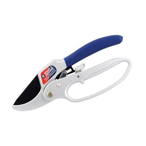 Spear & Jackson 6358RS Ratschen-Amboss-Gartenschere, 4-stufige Ratsche | 20 mm Schnittkapazität, PTFE-beschichtete Carbonstahlklinge für Totholz & verholzte Triebe, Razorsharp Serie