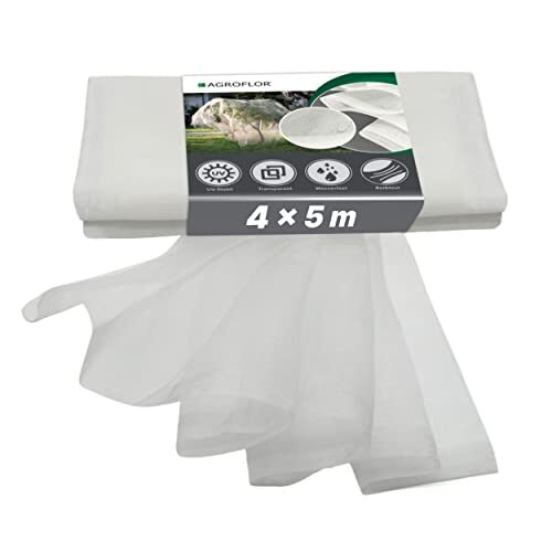 AGROFLOR® Insektenschutznetz, 4 x 5 m, gegen Kohlfliegen, Kirschessigfliege, Insekten & Schädlinge, Maschenweite 0,8 x 0,8 mm