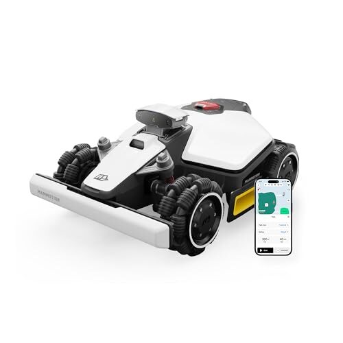 MAMMOTION LUBA mini AWD 1500 Mähroboter ohne Begrenzungskabel, NetRTK+Vision, Keine RTK-Antenne erforderlich, Auto-Kartierung, Empf. 1500m², Max. 1800m², mit 4G-Modul, 80% Steigung