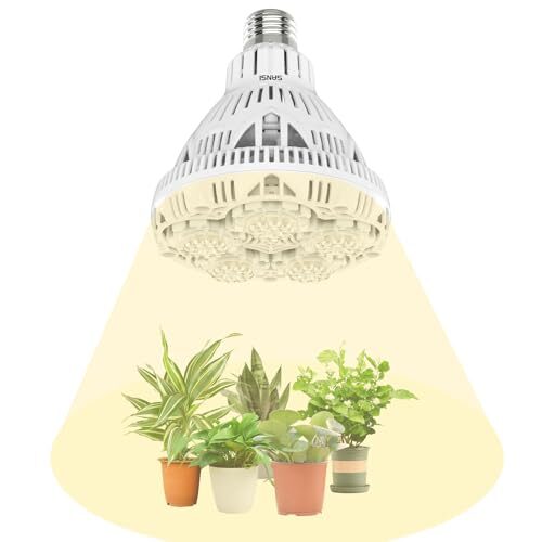 SANSI 24W LED Pflanzenlampe Vollspektrum E27, Grow Light für Zimmerpflanzen