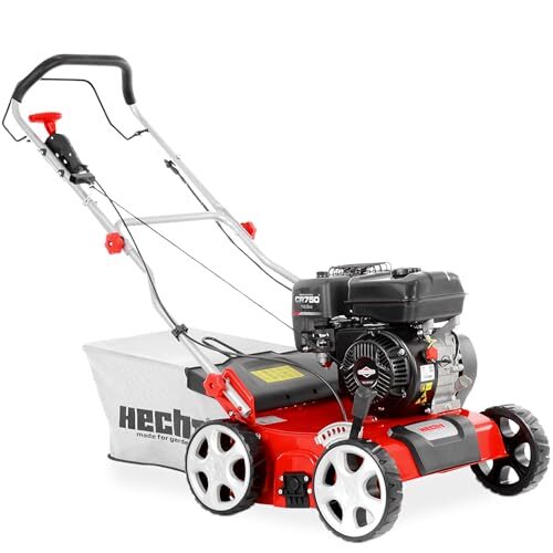 HECHT 2in1 Benzin Vertikutierer 5,7 PS – 40 cm, 45 L Fangkorb