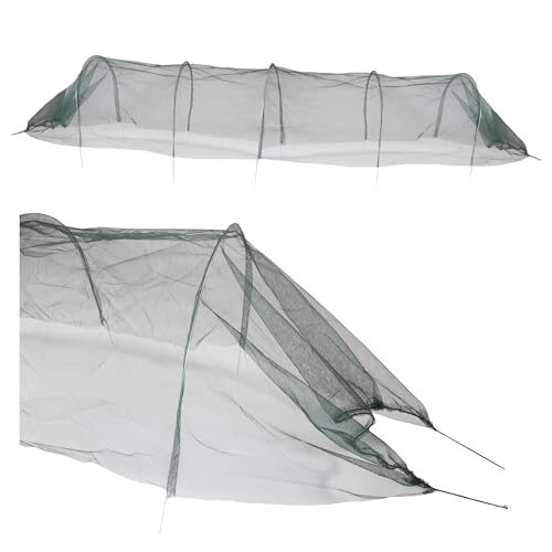 Nativ Pflanztunnel mit Bögen, 250x60x55 cm – 1x Netztunnel für Pflanzen, schützt vor Schädlingen und Wetter, robuster Gartentunnel für Gemüse & Kräuter, Flexibler Frühbeet-Tunnel für Hochbeete