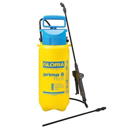 GLORIA Drucksprühgerät prima 5 Plus | Säurebeständiger Drucksprüher 5 Liter
