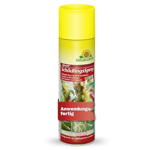 Neudorff Spruzit SchädlingsSpray– Bekämpft Schädlinge wie Buchsbaumzünsler, Blattläuse, Thripse an Zierpflanzen, Gemüse, Obst und Kräutern, 400 ml