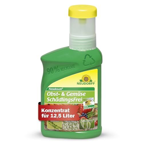 Neudorff Neudosan Obst- & GemüseSchädlingsFrei – Bekämpft saugende Insekten wie Blattläuse, Weiße Fliegen und Spinnmilben an Obst und Gemüse, 250 ml