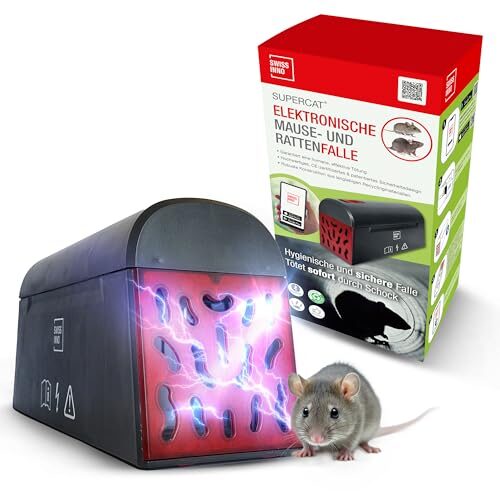 SWISSINNO Rattenfalle Mäusefalle elektrisch SuperCat Bluetooth App