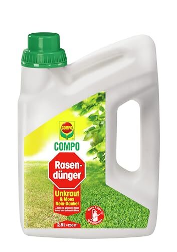 COMPO Rasendünger Unkraut und Moos Nein-Danke Flüssig, 2,5 L für 250 m²