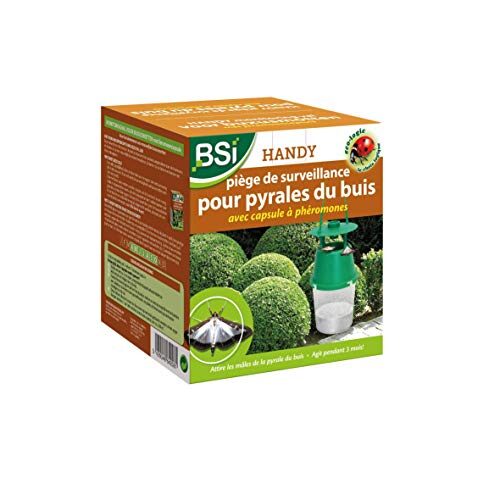 Es muss gelesen werden: BSI – Überwachungsfalle – für Buchsbaumzünsler – Falle mit Pheromonkapsel – wirkt für 3 Monate