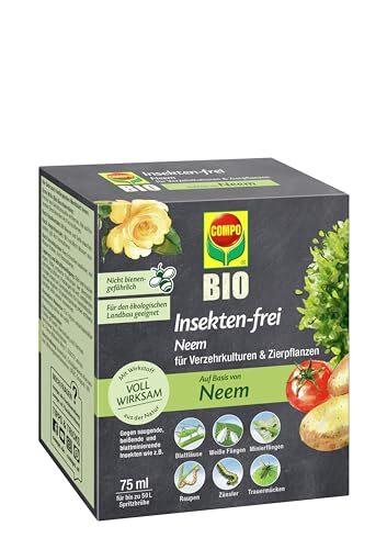 COMPO BIO Insekten-frei Neem Konzentrat, 75 ml, gegen Blattläuse