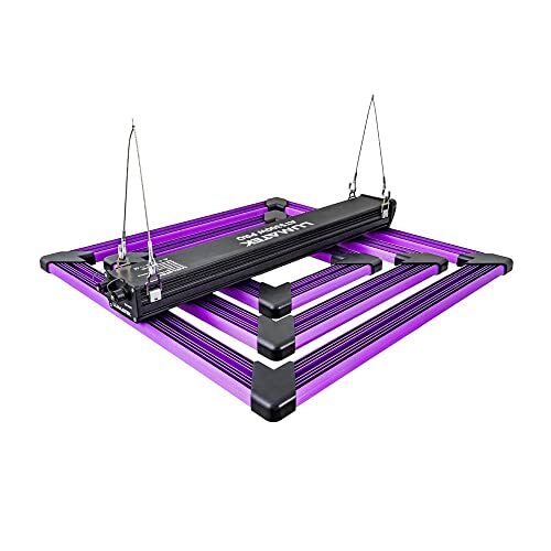 Lumatek Attis Pro 300W LED Pflanzenlampe Vollspektrum, 816 µmol/s PPF, 2.7 µmol/J, passiv gekühlt und lautlos, für Growzelt 100 x 100 cm, LED Grow Light für Anzucht und Blüte