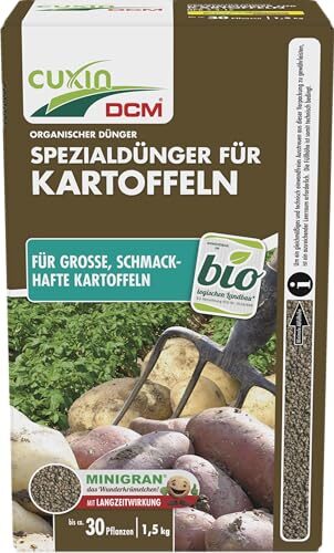 CUXIN DCM Spezialdünger für Kartoffeln - Mit MINIGRAN® TECHNOLOGY - Bio-Dünger - 1,5 kg für 30 m²