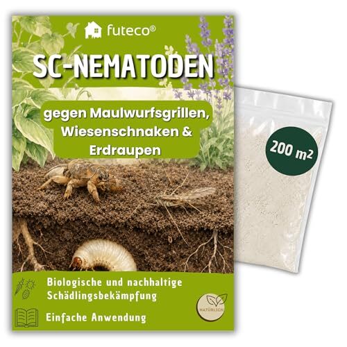 Futeco® – SC-Nematoden gegen Maulwurfsgrillen, Wiesenschnaken & Erdraupen