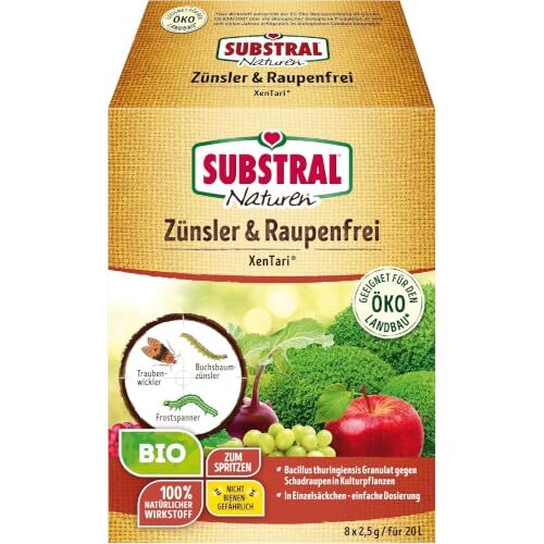 Substral Naturen Bio Zünsler- & Raupenfrei XenTari 8x2,5g gegen Schadraupen