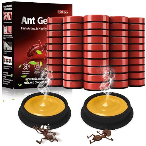 Neues 100 Stück Küche-Vertreiben-Ameisen-Gel für den Innen und Außenbereich, Langanhaltend und Effektiv(RED)