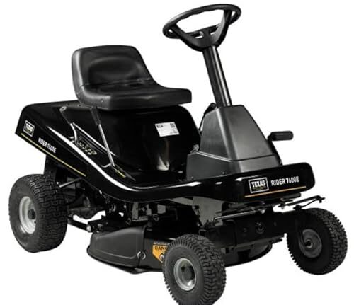 TEXAS Aufsitzmäher Rasen Traktor Rasenmäher Traktor Aufsitzrasenmäher Rasentraktor Rasenmäher Bulldog Gartentraktor Hochgrasmäher Rider 7600E 2in1 | 432cm³ | 12PS | 76cm | AHK | E-Start | 5Vor+1R