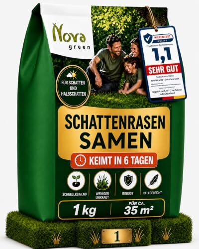 Schattenrasen Samen schnellkeimend Grassamen 1kg Rasensamen Rasensaat