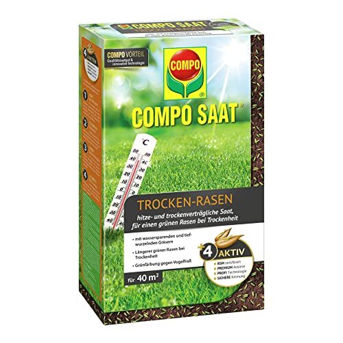 COMPO SAAT Trocken-Rasen für sonnige Standorte, 1 kg für 40 m²