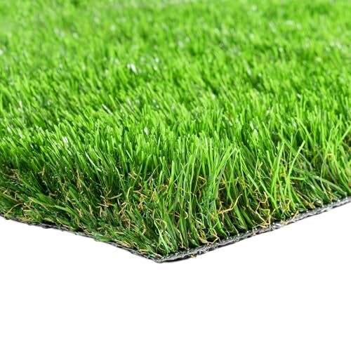 Steffensmeier Kunstrasen Ireland 42 mm 1.999 g/m² extrem UV-beständig Soft Kollektion | Grün, Größe: 100x100 cm