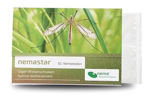 NemaStar SC Nematoden zur Bekämpfung von Maulwurfsgrillen Wiesenschnaken und Erdraupen (10 Mio für 20qm)