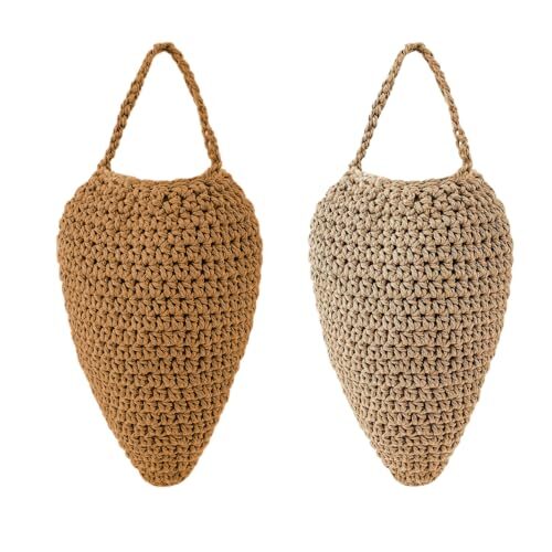 Wespennest-Attrappe, 2 Stück Gewebt Gefälschtes Hornissennest, Künstliche Hängendes Gefälschtes Wespennest Köder für Haus und Garten Outdoor