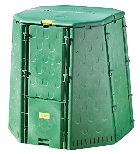 Juwel Thermokomposter AEROQUICK 890 XXL (Nutzinhalt 900 l, für Garten- und Küchenabfälle, Komposter aus UV-stabilen Recyclingkunststoff, mit 2 Entnahmeklappen, Deckel mit Windsicherung) 20157