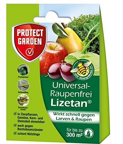 Lizetan Universal-Raupenfrei, Spritzmittel gegen schädliche Raupen und Zünsler an Zierpflanzen, Gemüse und Obst, 9 ml Konzentrat