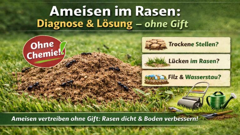 Ameisen im Rasen: Diagnose & Lösung – ohne Gift