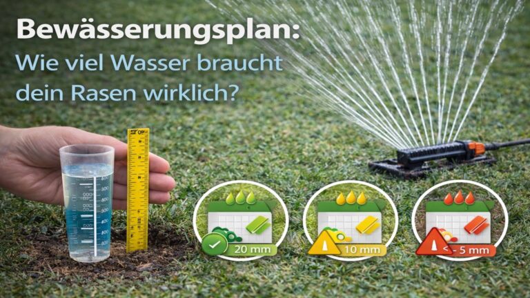 Bewässerungsplan: Wie viel Wasser braucht dein Rasen wirklich?