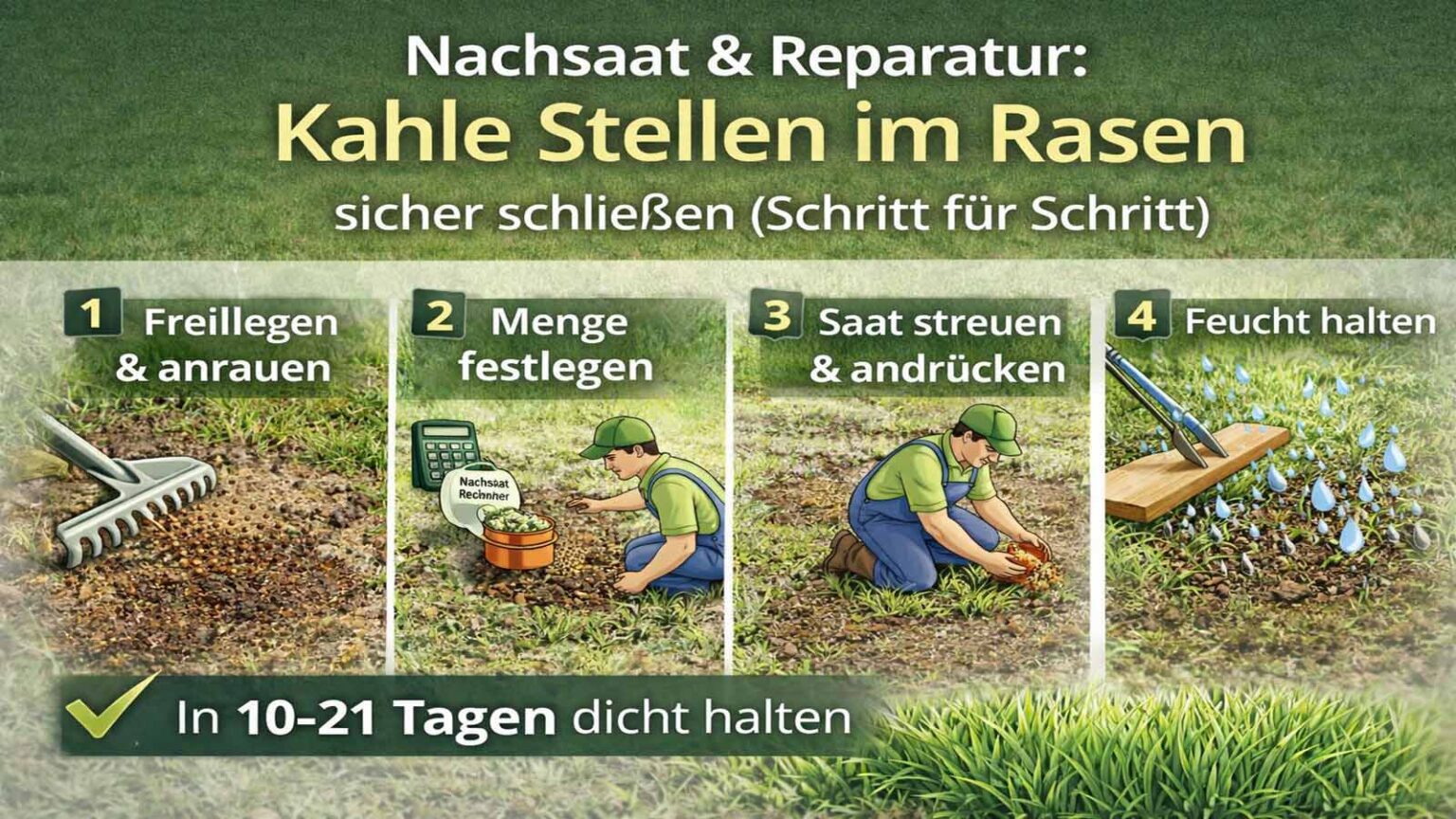 Neu Gester Rasen Nicht Dicht