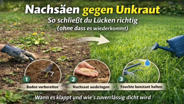 Nachsäen gegen Unkraut: so schließt du Lücken richtig