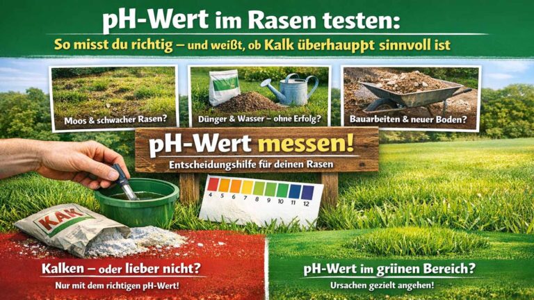 Rasen pH-Wert testen: So misst du richtig – und weißt, ob Kalk überhaupt sinnvoll ist
