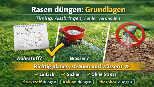 Rasen düngen: Grundlagen – Timing, Ausbringen, Fehler vermeiden