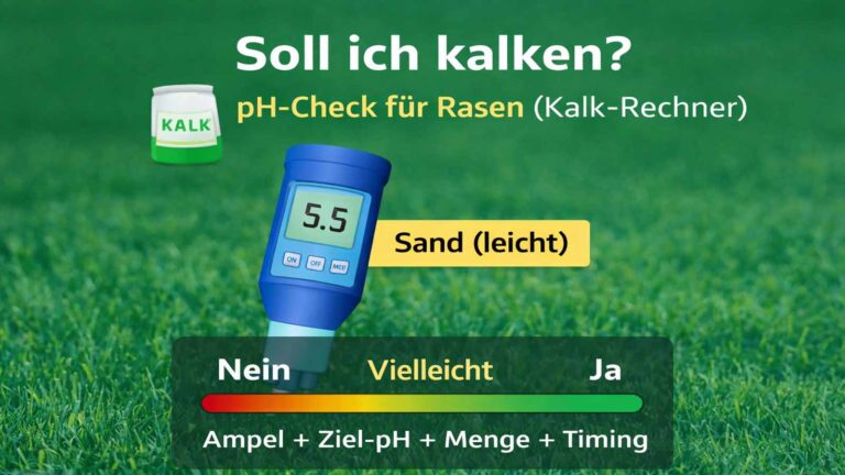 Soll ich kalken? (pH-Check für dein Rasen)