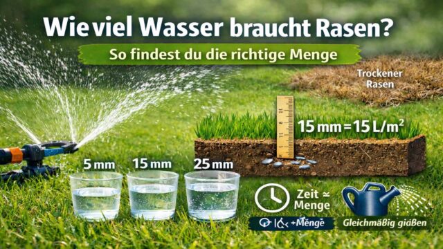 Wieviel Wasser braucht Rasen? So findest du die richtige Menge