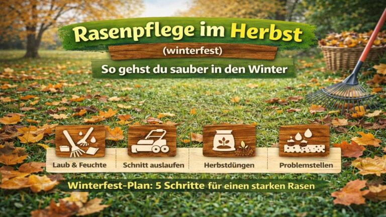 Rasenpflege im Herbst (winterfest): So gehst du sauber in den Winter